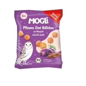 Mogli Krõbedad maisipallid ploomide ja kaneeliga, ökoloogilised 30g