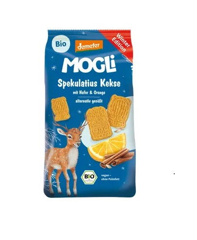 Mogli Küpsised kaerahelveste ja vürtsidega Speculoos, biodünaamilised 125g