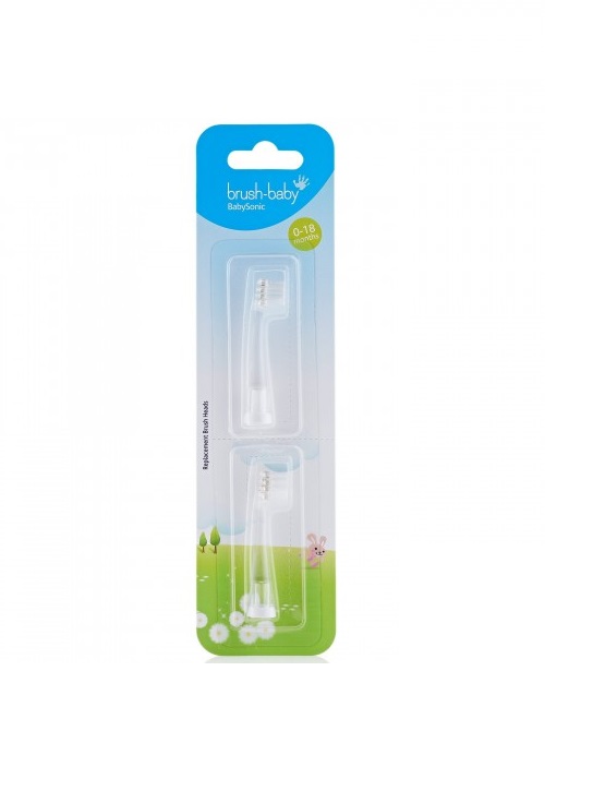 Brush-Baby Baby Sonic laste elektrilise hambaharja vahetushari 0-18 kuud