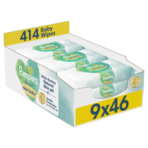 Pampers Harmonie Aqua Niisked Beebisalvrätid, 9 Pakkix46tk= 144 Niisket Salvrätikut