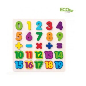 Woody Eco puidust hariv ja lõbus Puzzle numbrid/arvutamine