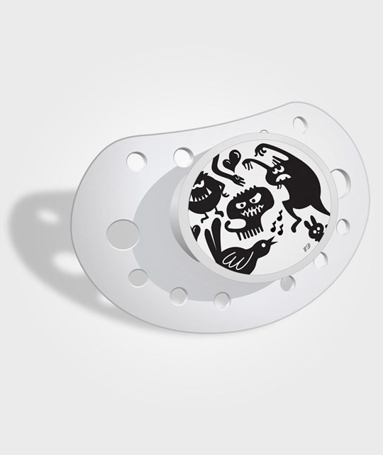 Lutt – Monster Block White/Black 3+kuud Elodie Details silikoon, anatoomiline