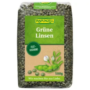 Rohelised läätsed, ökoloogiline 500g Rapunzel