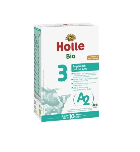 A2 jätkupiimasegu imikutele alates 10. elukuust Nr. 3, ökoloogiline Holle 400 g