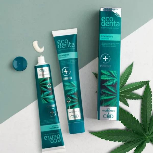 SENSITIVE ECODENTA Toothpaste with CBD and probiotics 75ml