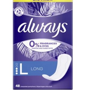 Always pesukaitsmed Long 0% Perfume 48tk