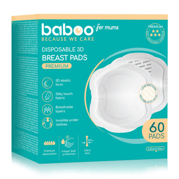 Baboo Premium ühekordsed rinnapadjad 60tk
