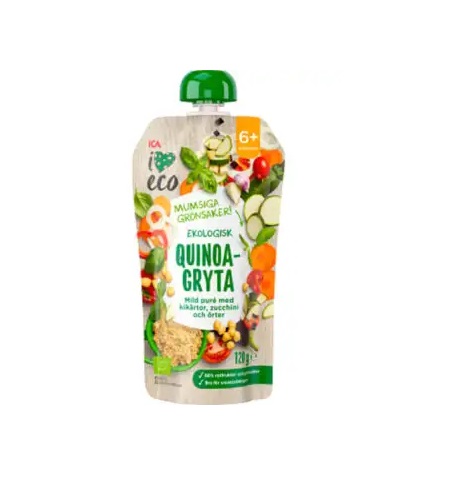 ICA I Love Eco  Mahe kinoa hautis 120g  6+kuust
