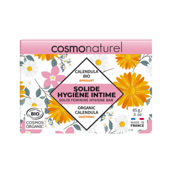GRAVIER Cosmo Naturel 100% looduslik plastikuvaba nahka rahustav intiimpesuseep saialillega, 85 gr