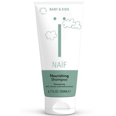 NAÏF 100% vegan tite/beebikõõma vastane eemaldusvahend ,niisutav pisaravaba beebišampoon 200ml