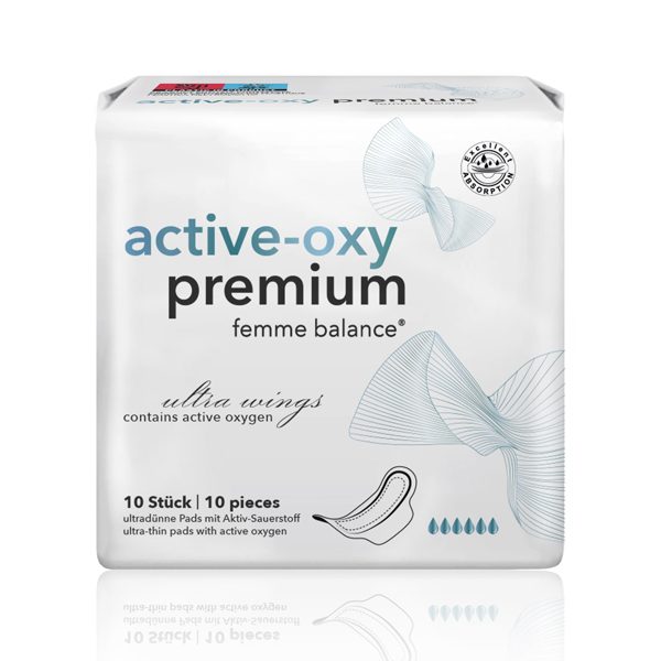 FEMME BALANCE® Aktiivhapnikuga lõhnu neutraliseeruvad hügieenisidemed, tugeva imavusega BIO tselluloosist, 10tk