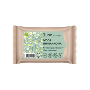 LUBA ECO FAMILY vees lahustuv niiske tualetipaber kummeliekstraktiga, 50 tk
