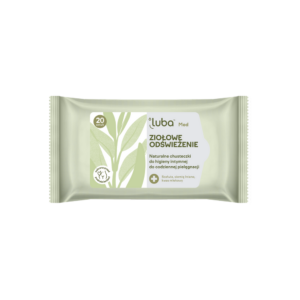LUBA MED HERBAL REFRESHMENT biolagunevad niisked salvrätikud intiimpiirkonnale probiootikumide ja salveiga, 20 tk