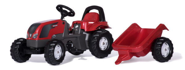 Pedaalidega traktor Valtra järelkäruga