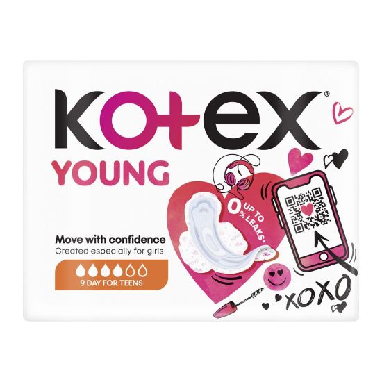 Kotex hügieeniside Young Day 9tk