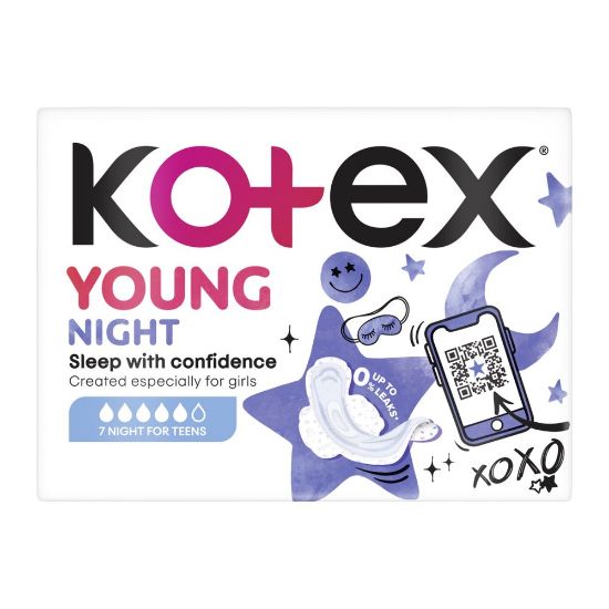 Kotex hügieeniside Young Night 7tk
