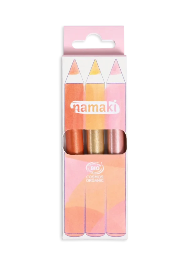 NAMAKI Glitter jumestuspliiatsid Sunshine, 3tk