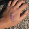 NAMAKI BIO näovärvide komplekt: roosa, helesinine, hõbedane, valge ning ajutised tätoveeringud, Mermaid – pilt 3