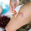 NAMAKI BIO näovärvide komplekt: roosa, helesinine, kuldkollane, valge ning ajutised tätoveeringud, Unicorn – pilt 4