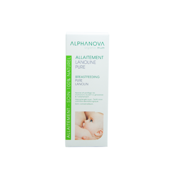 ALPHANOVA SANTE 100% naturaalne lanoliin rinnanibude leevendamiseks ja kaitsmiseks imetamise ajal, 40 ml