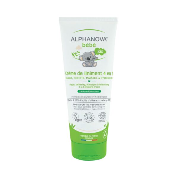 ALPHANOVA BEBE lõhnatu orgaaniline mitmeotstarbeline kreem naha puhastamiseks, niisutamiseks, mähkmelööbe ennetamiseks, 200 ml