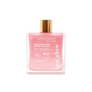 ALPHANOVA Daily Sun Sädelev kehaõli Pink Glow jojoba-, vaarika- ja argaaniaõliga, 50ml