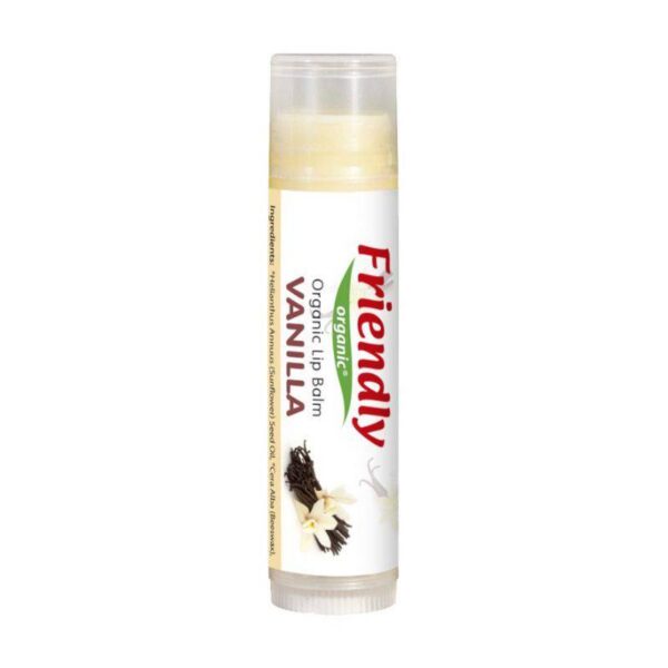 FRIENDLY ORGANIC Niisutav huulepalsam vanilje, 4.25g