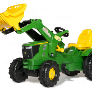 Pedaalidega traktor John Deere 6210R kopaga