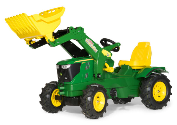 Pedaalidega traktor John Deere 6210R kopaga