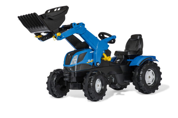 Pedaalidega traktor Rolly Farmtrac New Holland kopaga