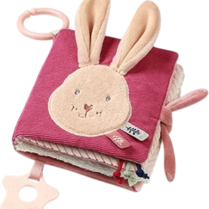 Baby Ono pehme sensoorne raamat RABBIT KARO 0+kuud kinnitusrõnga+närimisrõngaga