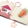 Baby Ono pehme  sensoorne raamat RABBIT KARO  0+kuud kinnitusrõnga+närimisrõngaga – pilt 6