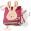 Baby Ono pehme  sensoorne raamat RABBIT KARO  0+kuud kinnitusrõnga+närimisrõngaga – pilt 7