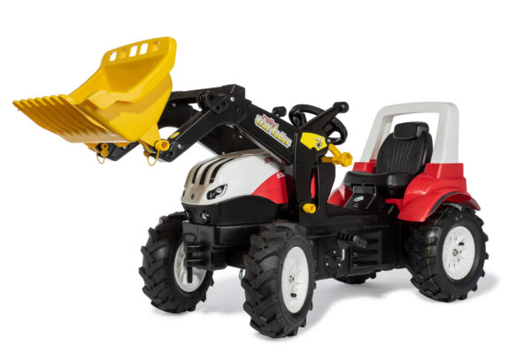 Laste pedaalidega traktor RollyFarmtrac Steyer 6300 Terrus C VT kopaga