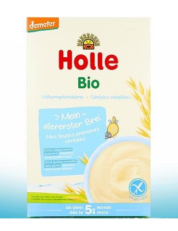 HOLLE Orgaaniline mahepuder täisterajahust  Minu esimesed helbed, gluteenivabad , 250g 5+kuust
