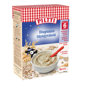 Piltti täisteraviljast õhtupuder 410g, alates 6-elukuust