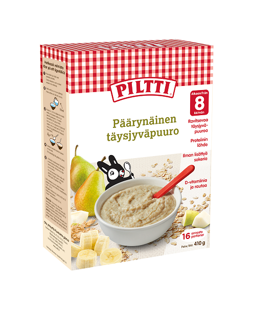 Piltti pirnimaitseline täisterapuder 410g, alates 8-elukuust