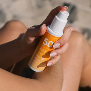 ALPHANOVA Organic Sun 100% looduslik mineraalfiltritega päikesekaitsesprei SPF50 vaniljearoomiga, 100g