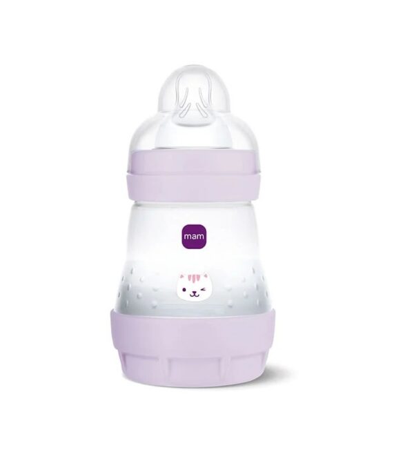 MAM Easy Start Anti-Colic  LUTIPUDEL 160ML 0+KUUD Õrnlilla kiisu