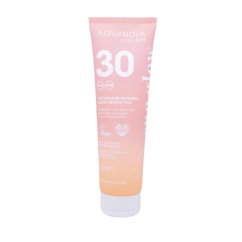 ALPHANOVA DAILY SUN SPF30 veekindel päikesekreem vaarikaseemne ja jojobaõliga monoi lõhnaga, 150 ML