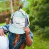 KIETLA Camper Hat UPF50 orgaanilisest puuvillast päikesekaitsega müts NATURAL-NAVY- GREEN, 2-6 aastat – pilt 4