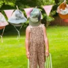 KIETLA Camper Hat UPF50 orgaanilisest puuvillast päikesekaitsega müts NATURAL-NAVY- GREEN, 2-6 aastat – pilt 2