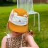 KIETLA Camper Hat UPF50 orgaanilisest puuvillast päikesekaitsega müts NATURAL-BROWN-PINK, 2-6 aastat – pilt 3
