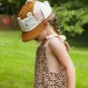 KIETLA Camper Hat UPF50 orgaanilisest puuvillast päikesekaitsega müts NATURAL-BROWN-PINK, 2-6 aastat – pilt 6