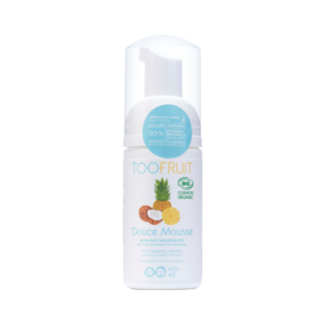TOOFRUIT Douce Mousse orgaaniline seebivaba näopesuvaht lastele ananassi ja kookosega, 100 ml