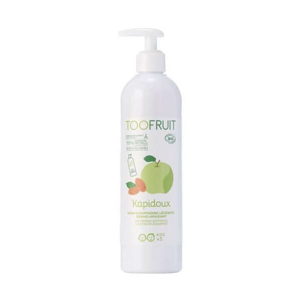 TOOFRUIT orgaaniline pisaravaba niisutav ja silendav šampoon lastele õuna lõhnaga, 400 ml
