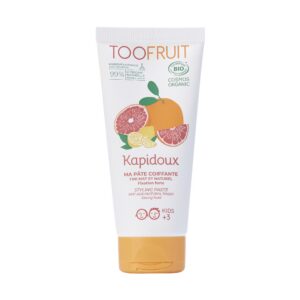 TOOFRUIT Kapidoux orgaaniline juuste stiliseerimispasta lastele greibi-sidruni lõhnaga, 100 gr