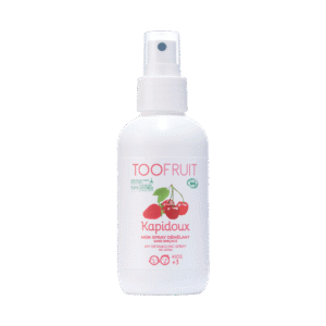 TOOFRUIT orgaaniline kammimist hõlbustav pusasprei lastele maasika-kirsi lõhnaga, 125 ml