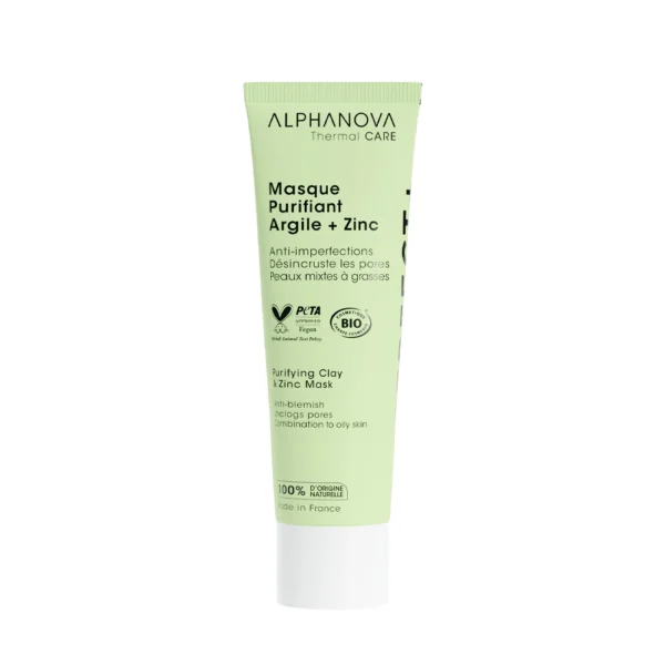 ALPHANOVA Perfect+ Puhastav savi- ja tsingimask rasusele nahale, 50 ml