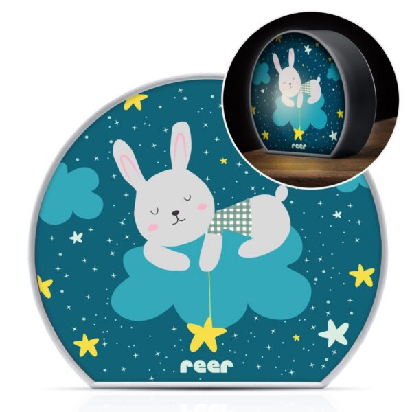 REER MyBabyLight öölamp jänku motiiviga
